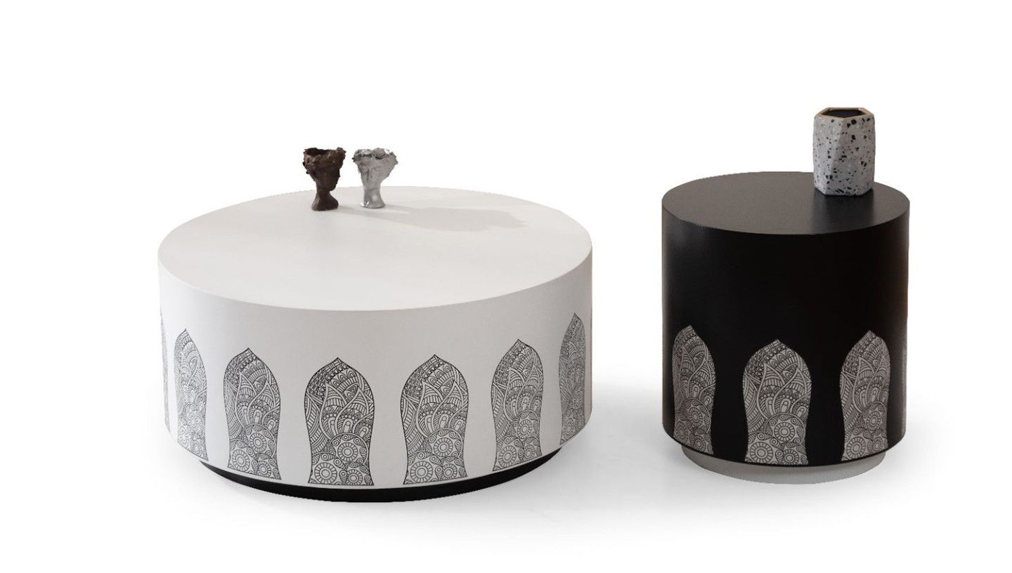 Bohem White Orta Sehpa - Resim 2