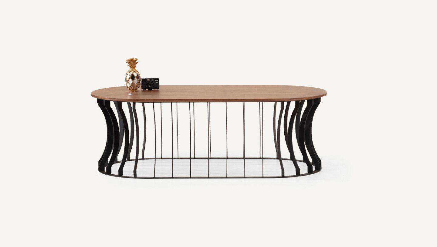 Carmen Black Orta Sehpa - Resim 1