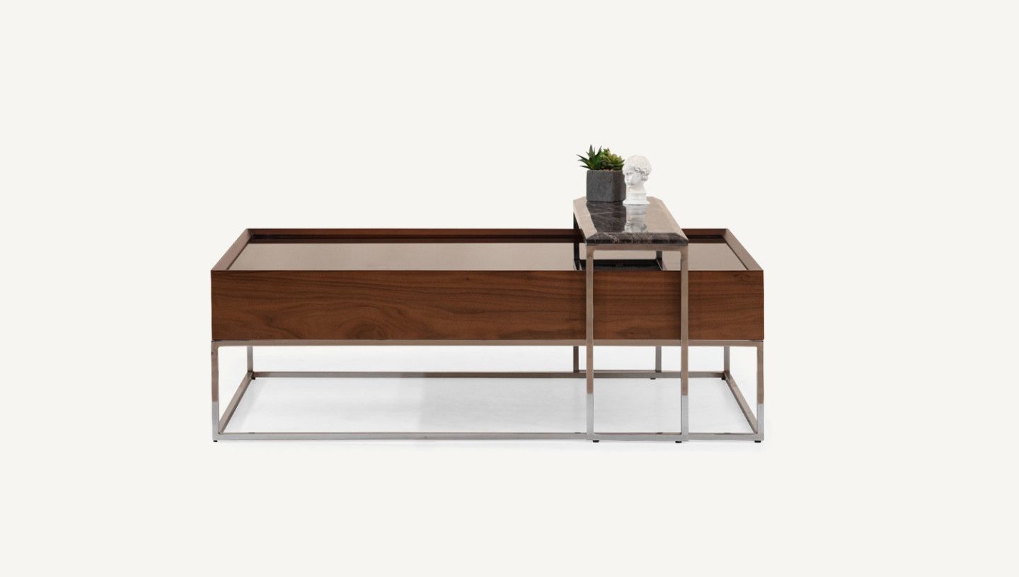 Crown Walnut Orta Sehpa - Resim 1