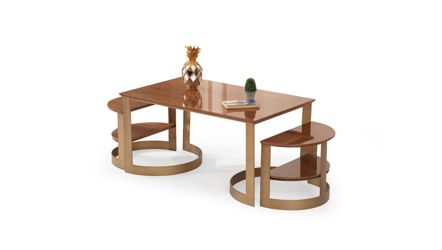 Fox Brass Orta Sehpa - Resim 2