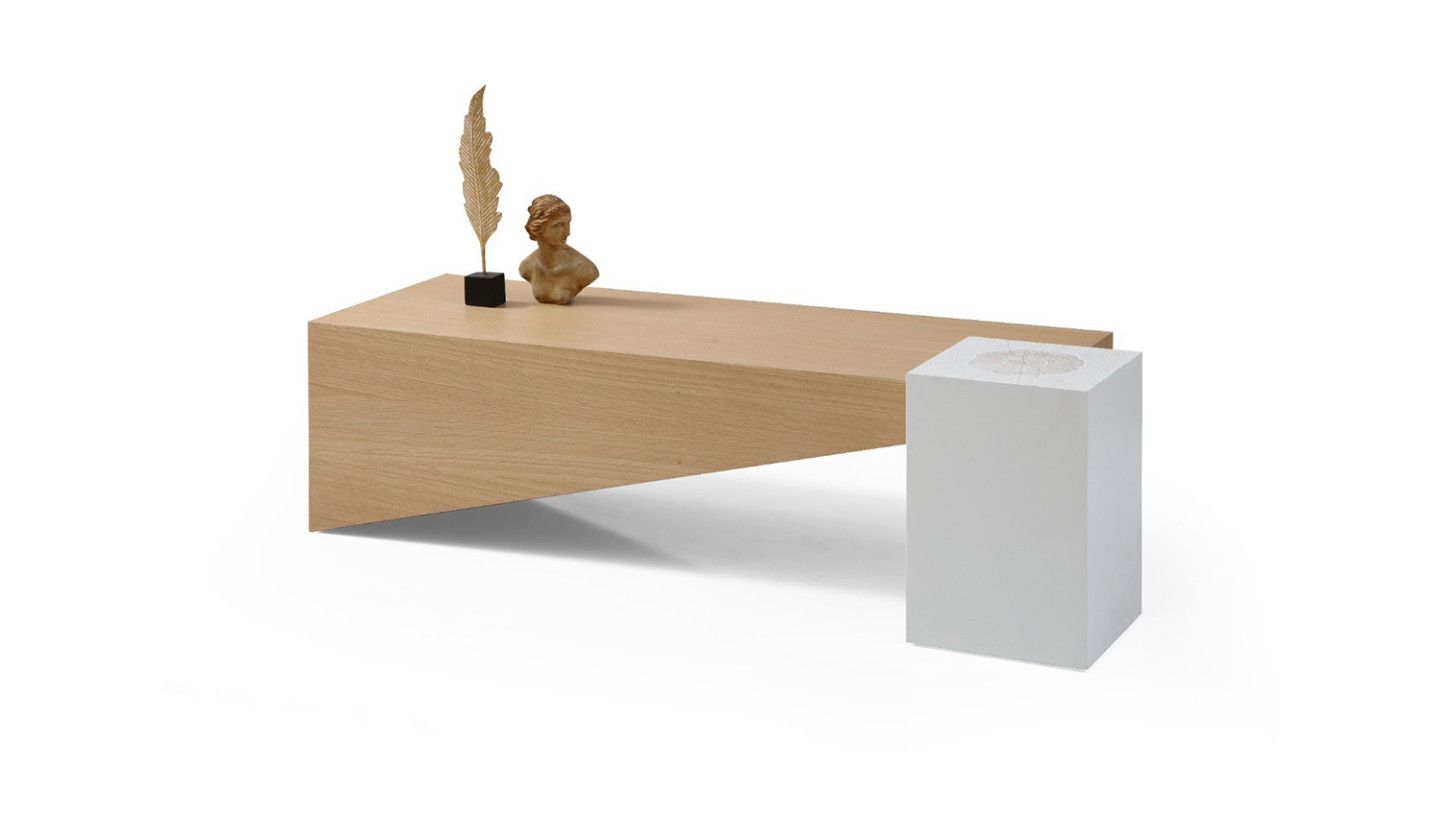 Pablo Oak Orta Sehpa - Resim 3