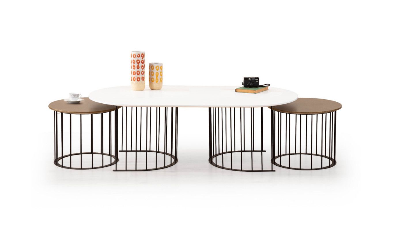 Ripa Brass Orta Sehpa - Resim 4