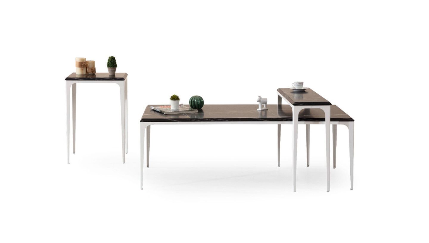 Santos Chrome Orta Sehpa - Resim 2