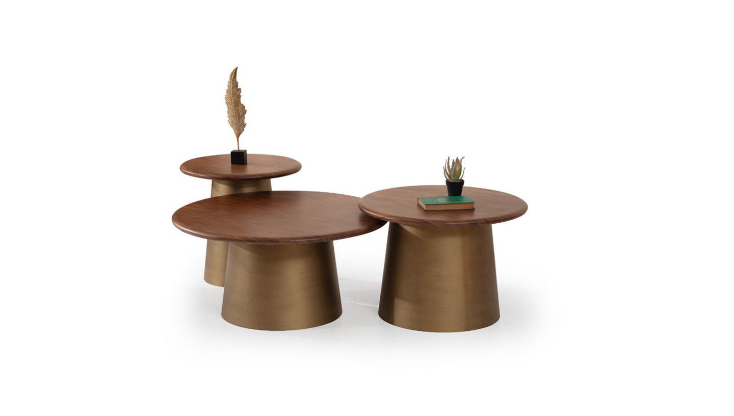 Tola Walnut Orta Sehpa - Resim 2