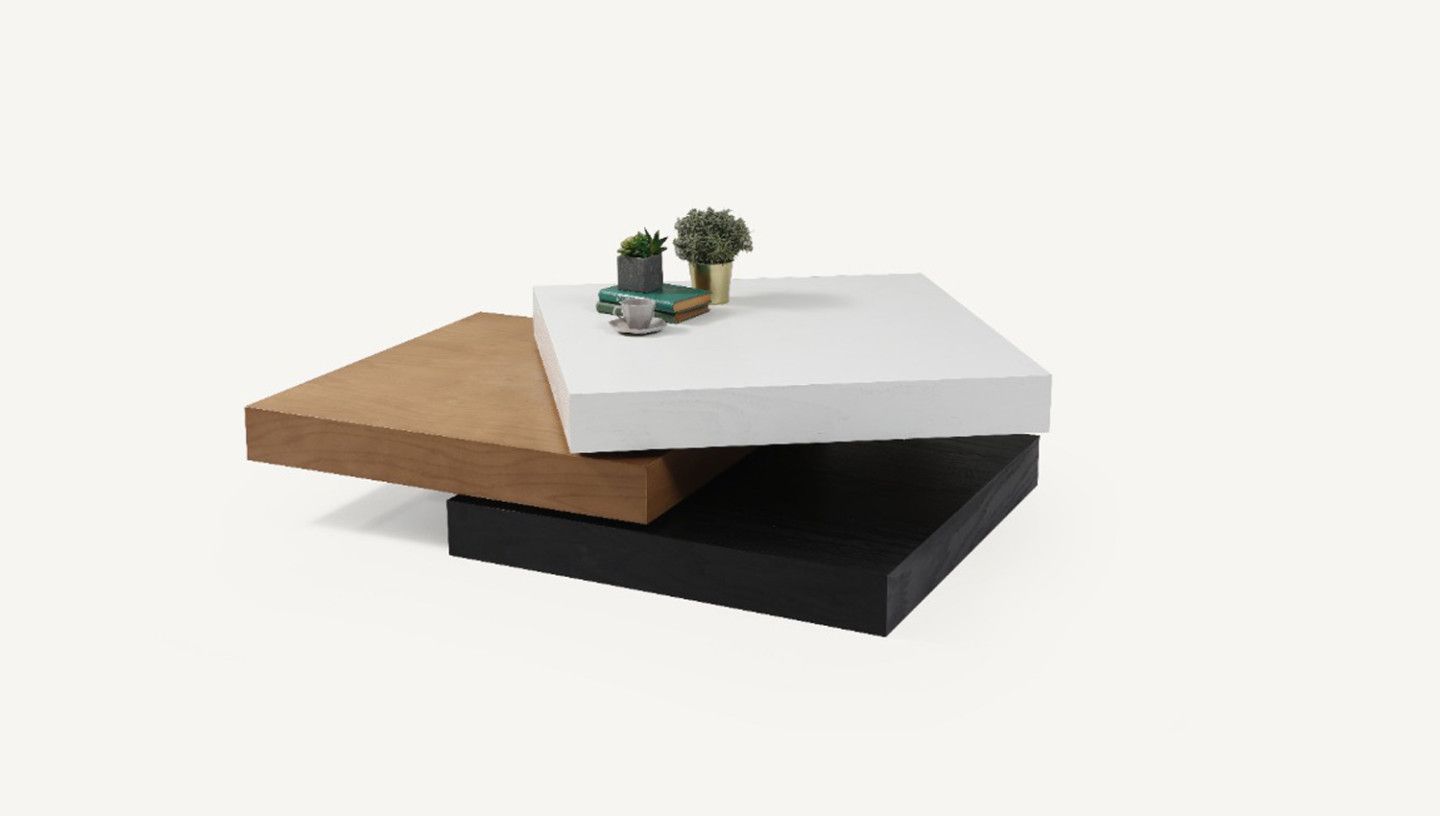 Triple Square Orta Sehpa - Resim 5