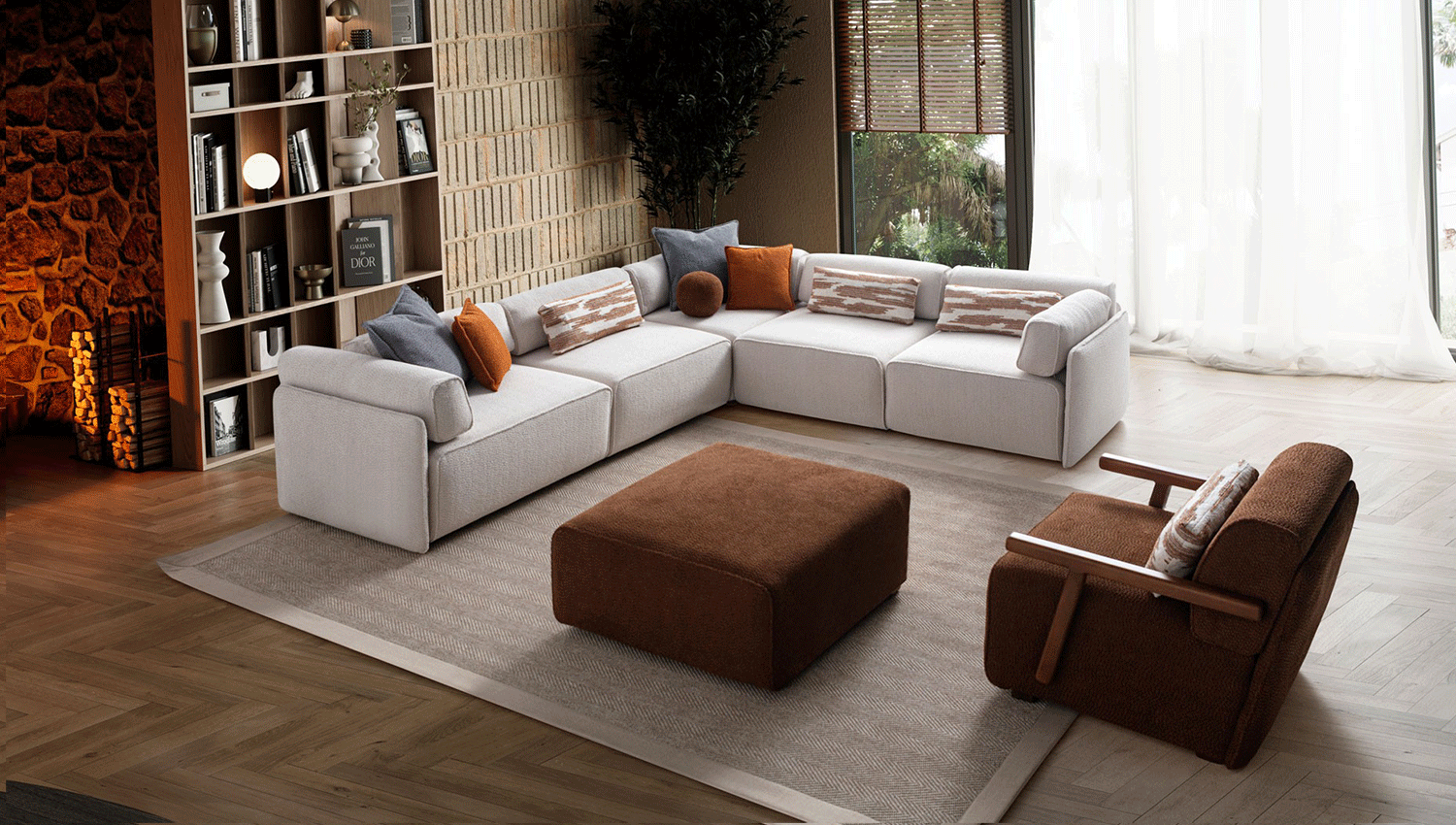 Lego Köşe 40'lık Boyalı Modül