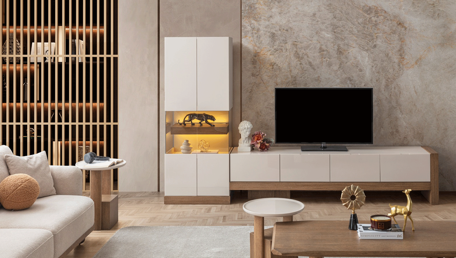 Aura Tv Ünitesi Vitrin