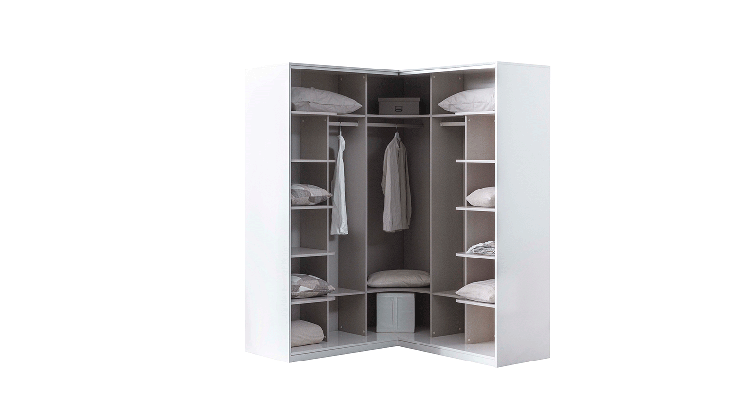 Noble Köşe 2 Kapaklı Dolap ( Ahşap)