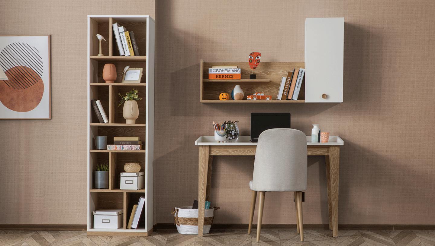 Bohem Çalışma Masası Üst Raf - Resim 1