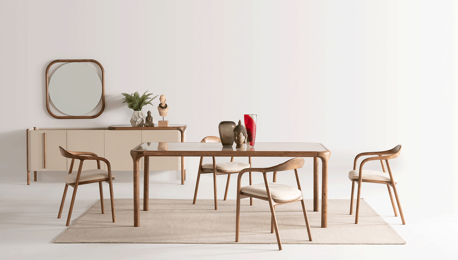 Woody Konsol Aynası