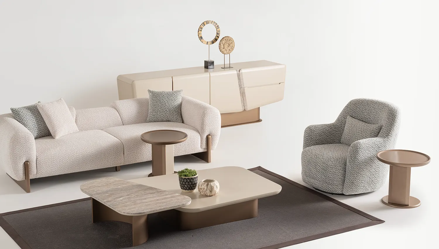 Danla Orta Sehpa ( Mermer )