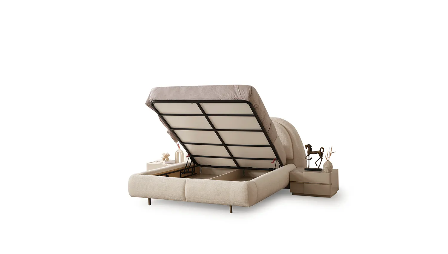 Hilton Karyola 160cm  ( Bazalı )