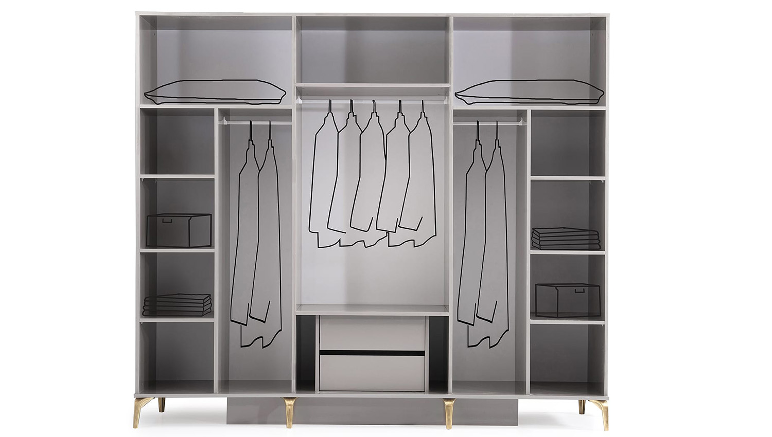 Gökçe 6 Kapılı Dolap