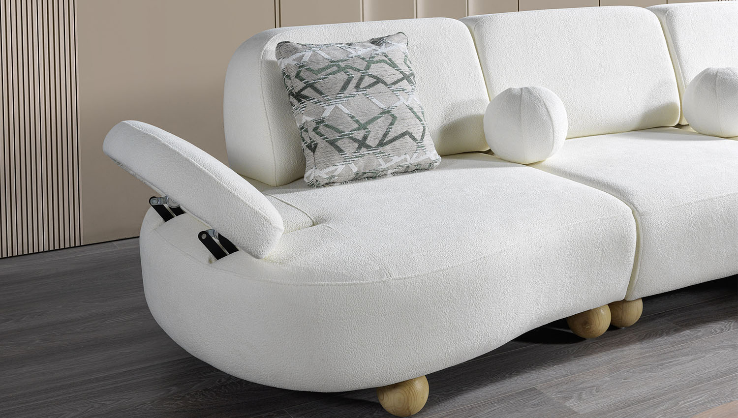 Houston Köşe 100'lük Modül (Kollu veya Sehpalı)