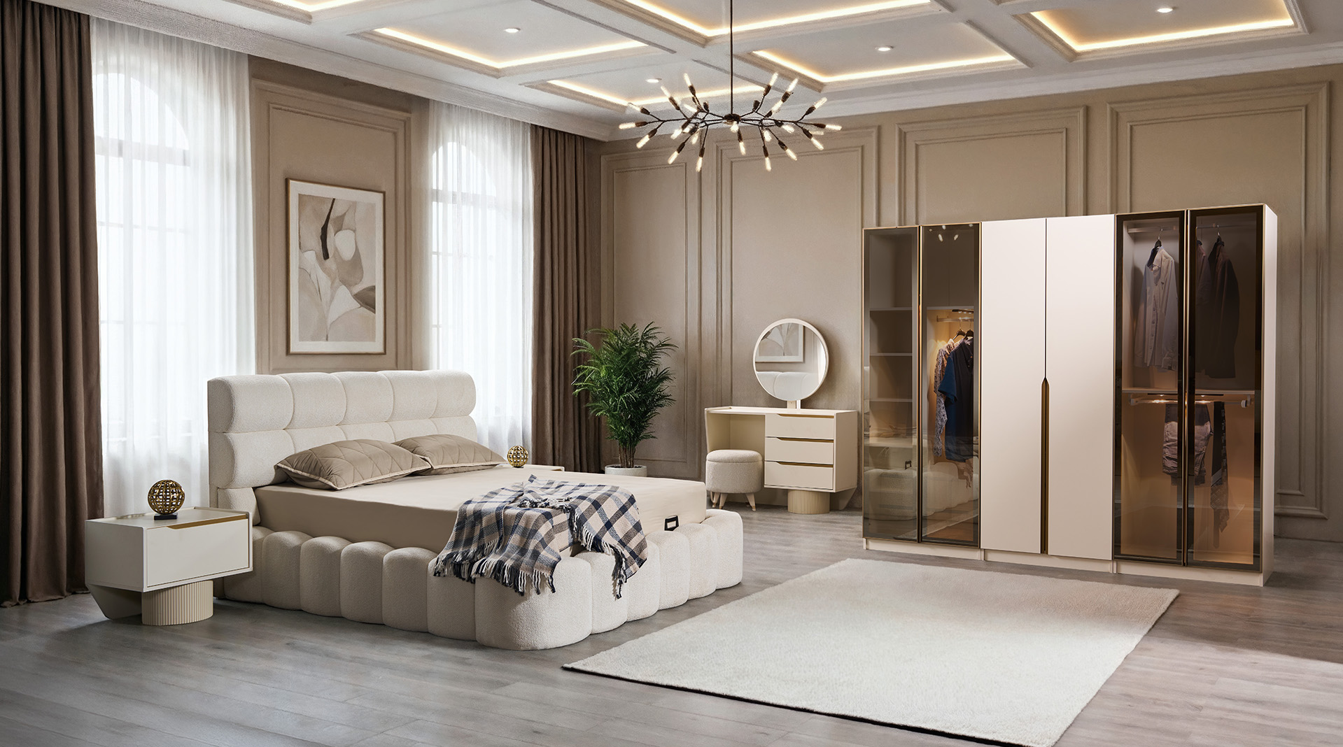 Lizbon Giyinme Odası Takımı