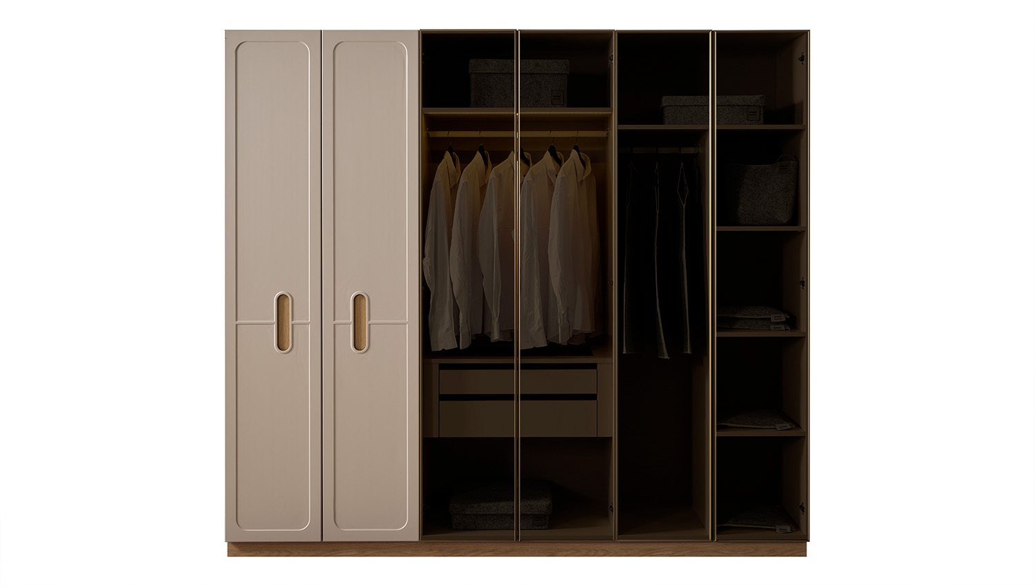 Capella Dolap (2 Boyalı+4 Alüminyum Kapak)