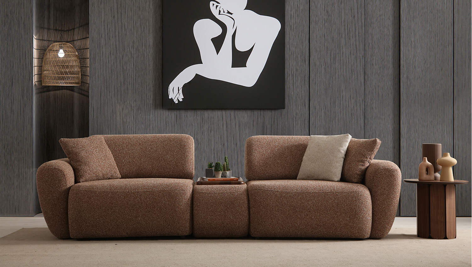 Gucci 3'lü Sehpalı Koltuk